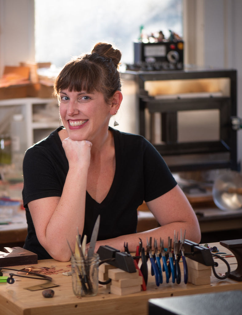 Working Knowledge #50 with Annie Grimes Williams of Coppertide Contemporary Enamel Jewelry