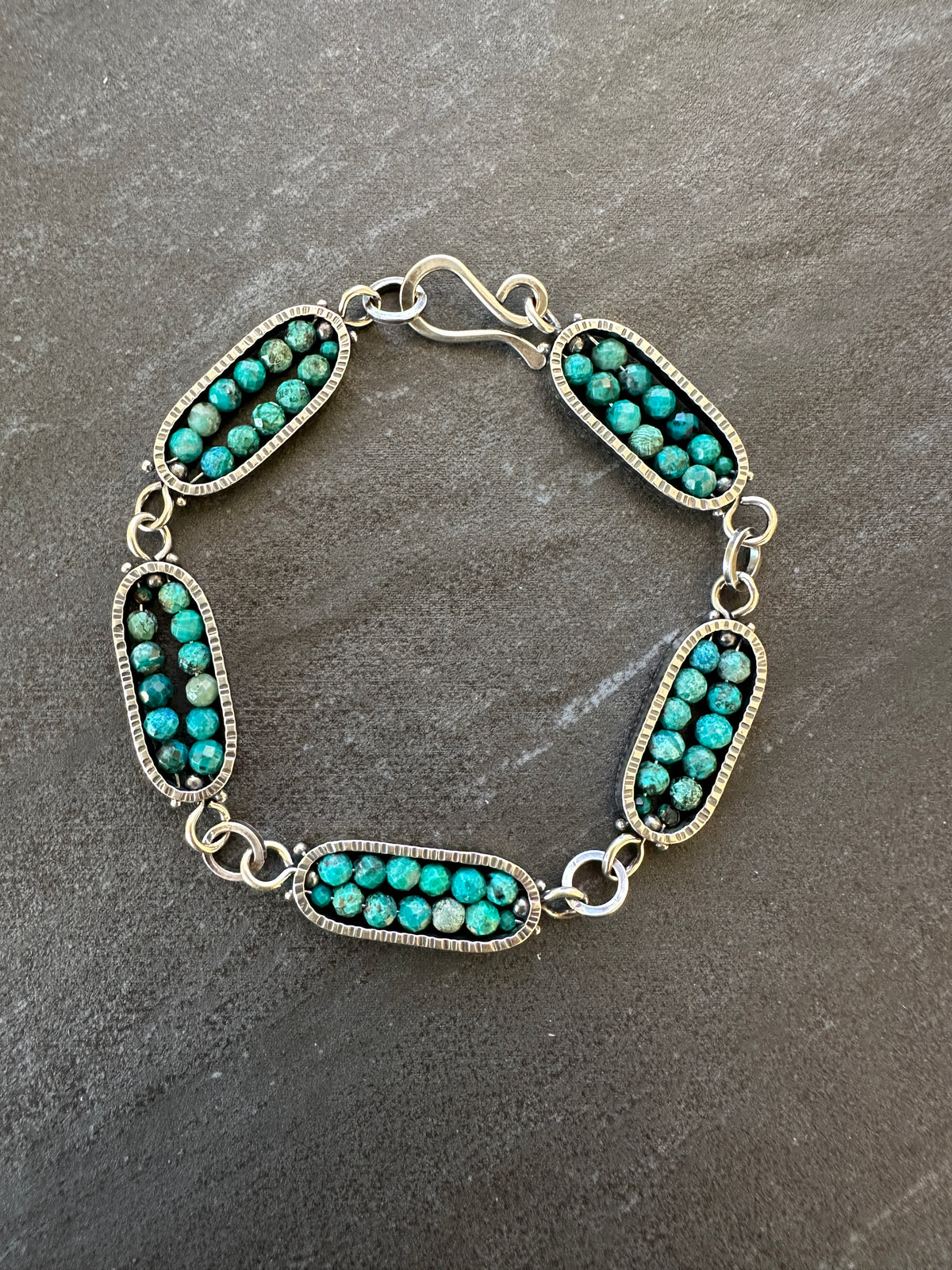 Chrysocolla Oval Geode Bracelet – Erica Stankwytch Bailey